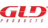 Logo of GLD Products with red text on a white background